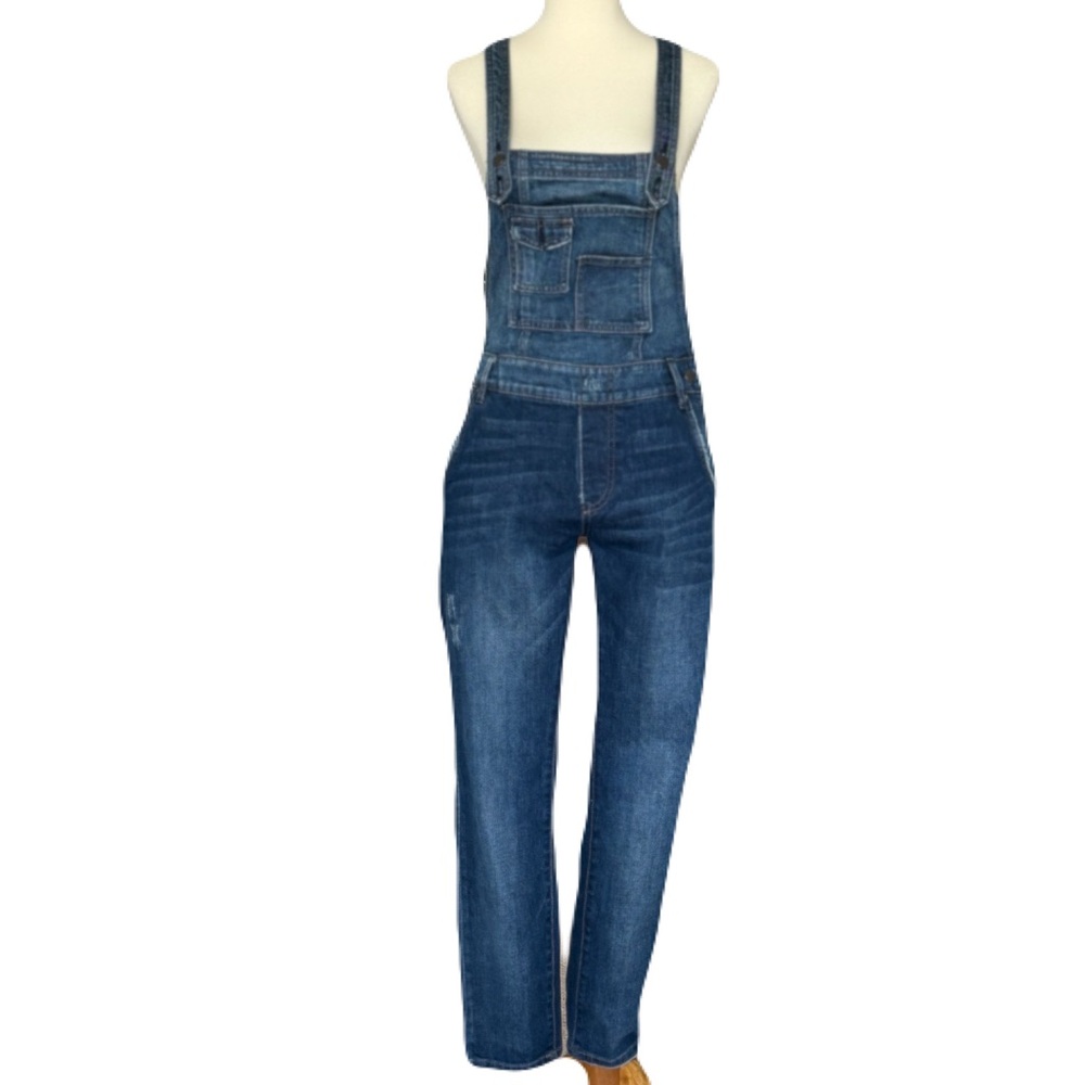Free People Slim Fit Denim Bib Overalls